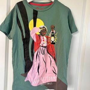 Kids Graphic Tee featuring Harriet Tubman in Green and Pink